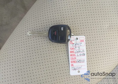 2003 Lexus Ls 430 z USA, uszkodzony, nr VIN JTHBN30F930097346